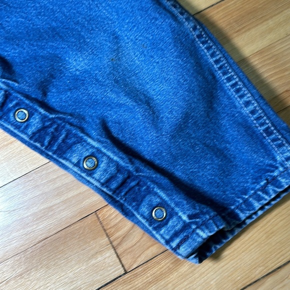 VINTAGE Oshkosh B’Gosh Vestback Blue denim overalls 3T - Picture 5 of 11